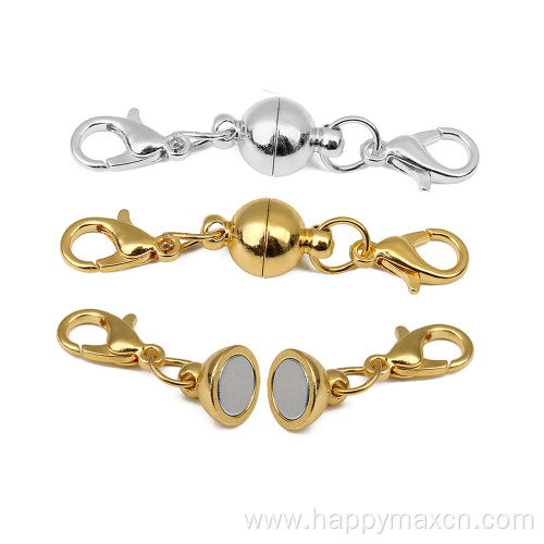 5pc Ball Magnetic Lobster Clasp Jewelry making Connectors